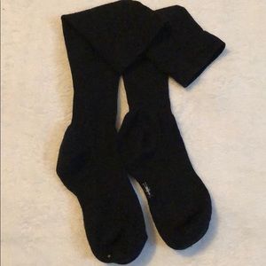 Girls black Smartwool tall compression socks
